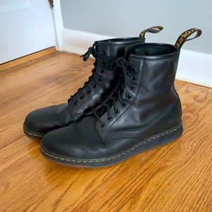 Dr. Martens Newton Boots, black size mens US 10, gently worn.  DM Lite soles.